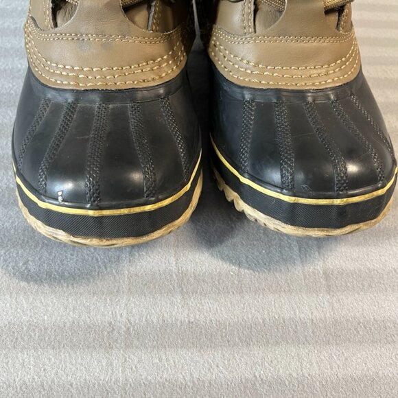 Sorel Waterproof Winter Boots Womens Size 7 Brown Black - Picture 7 of 9